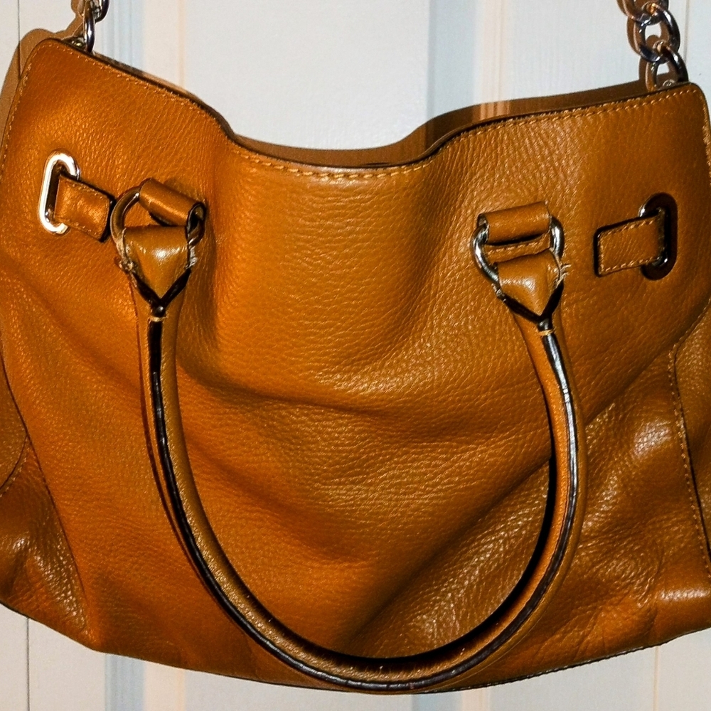 Michael Kors Medium Large Leather Hamilton Bag Brown Satchel With wallet. - Picture 8 of 17